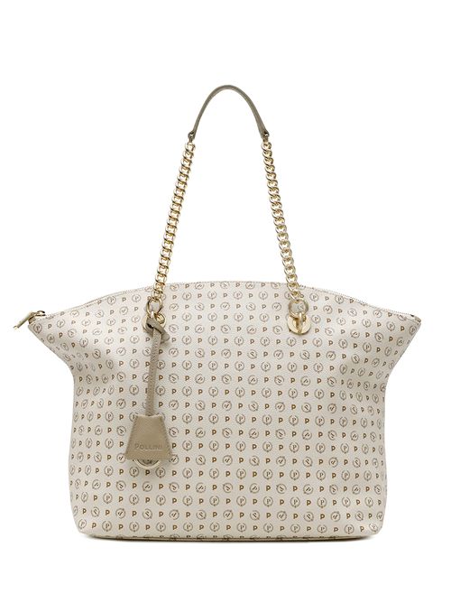 Tote Bag Heritage Logo Classic Avorio/ghiaccio POLLINI | TE8408PP02Q11/10A
